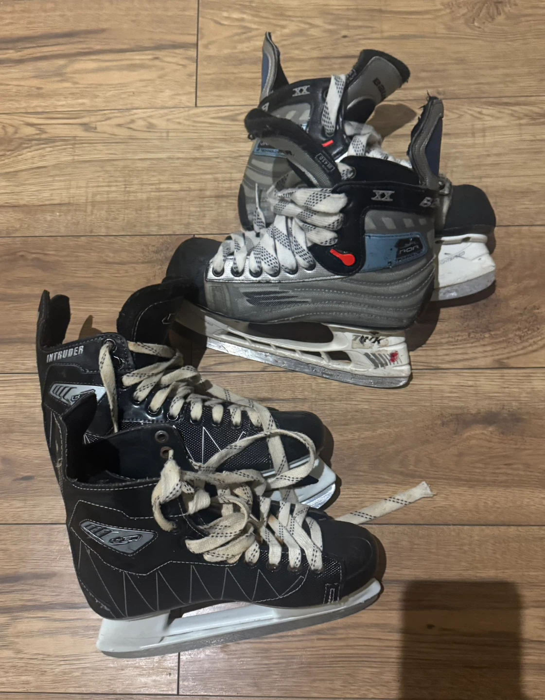 Two Pair of Hockey Skates