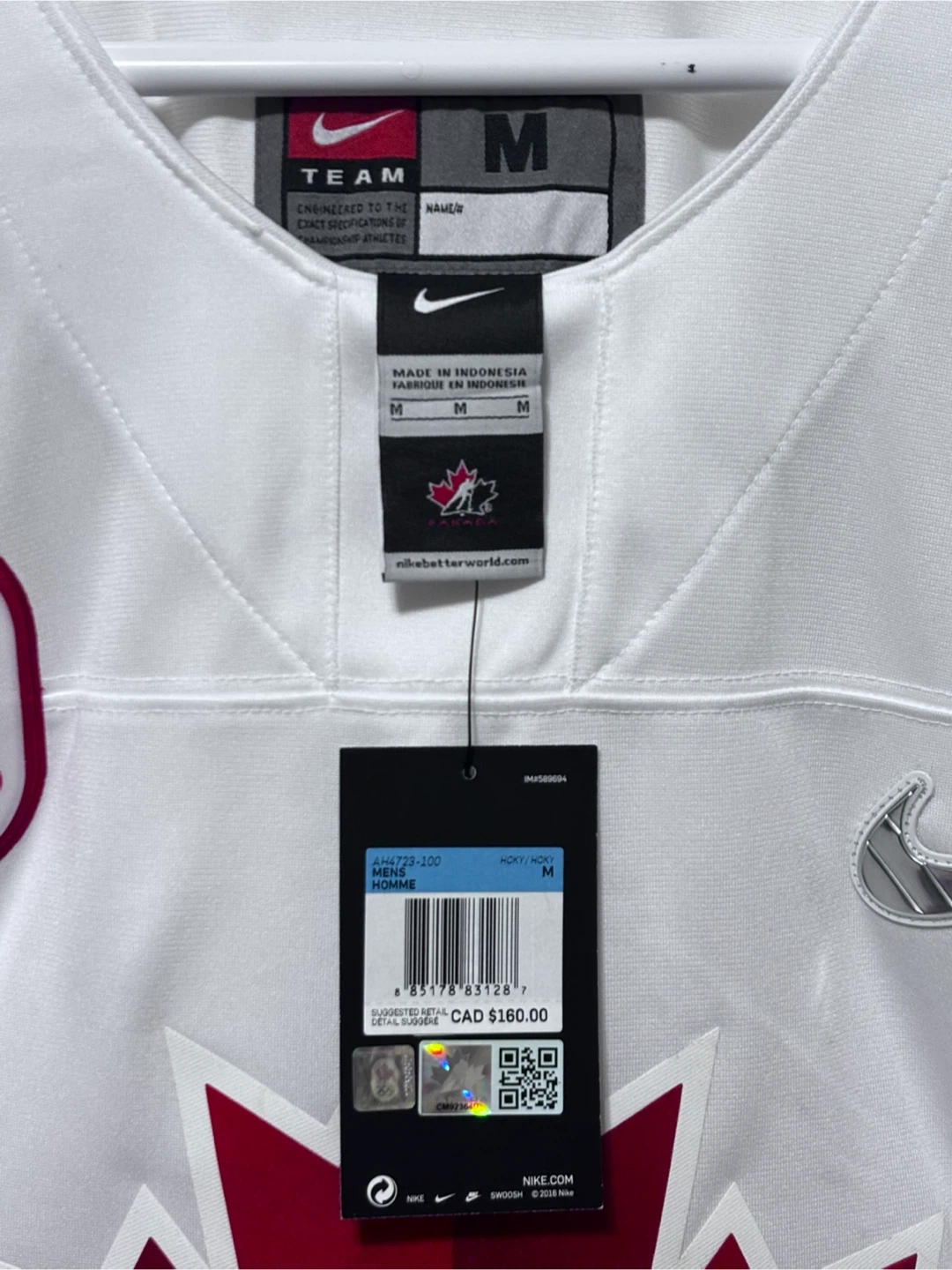 🥕BRAND NEW Nike Team Canada Hockey Jersey - Men's Medium - photo 4