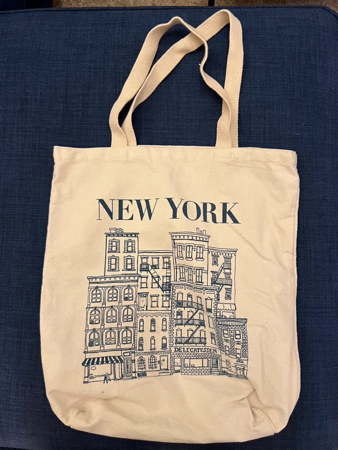 New York City Graphic Canvas Tote Bag