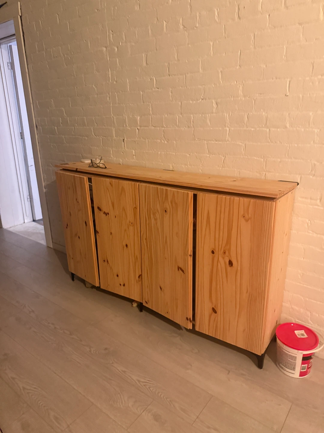 Ivar 4-Door Cabinet with Black Legs - photo 2