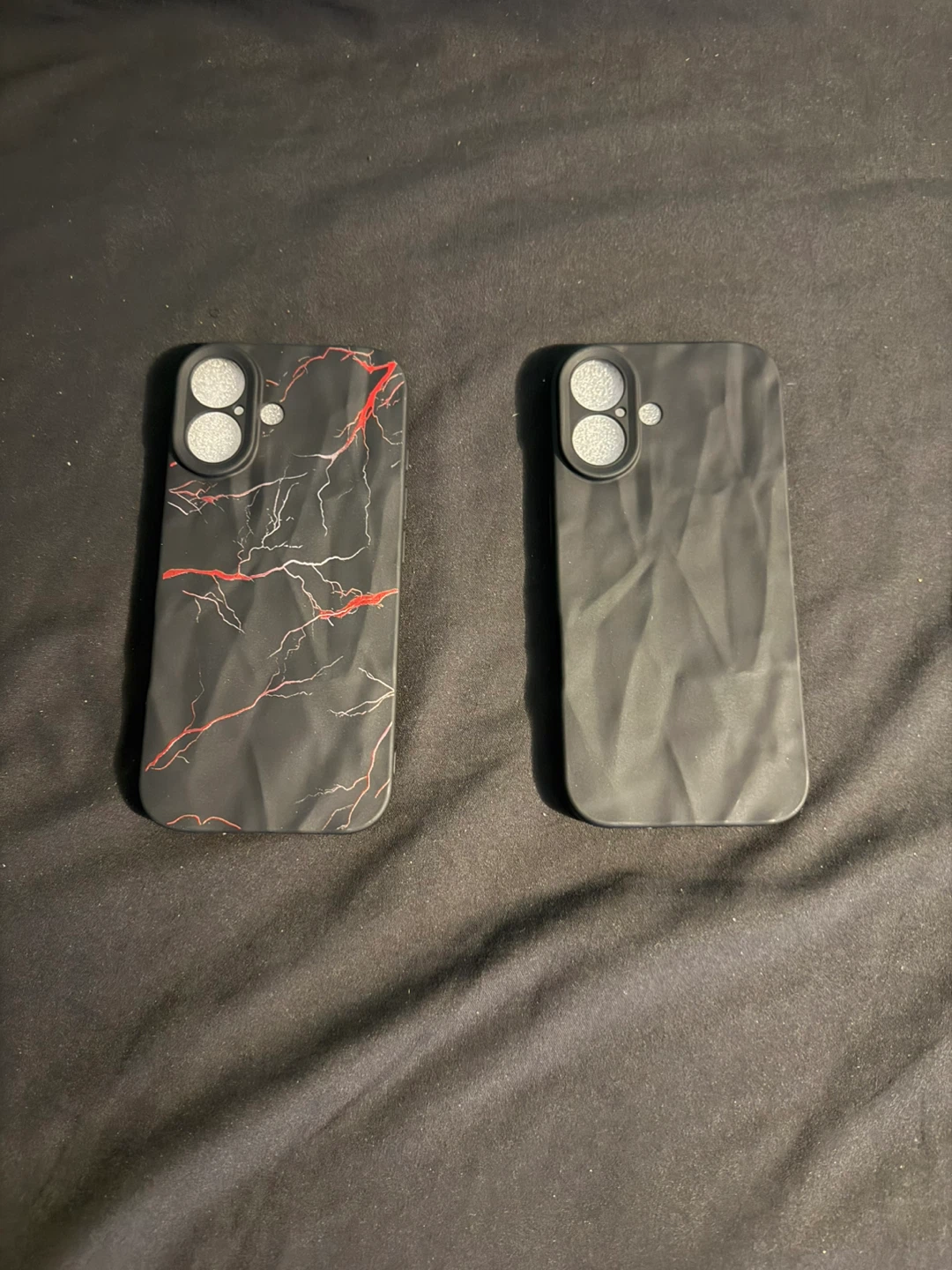2x iPhone 17 Case - Black Marble & Matte Black - photo 2