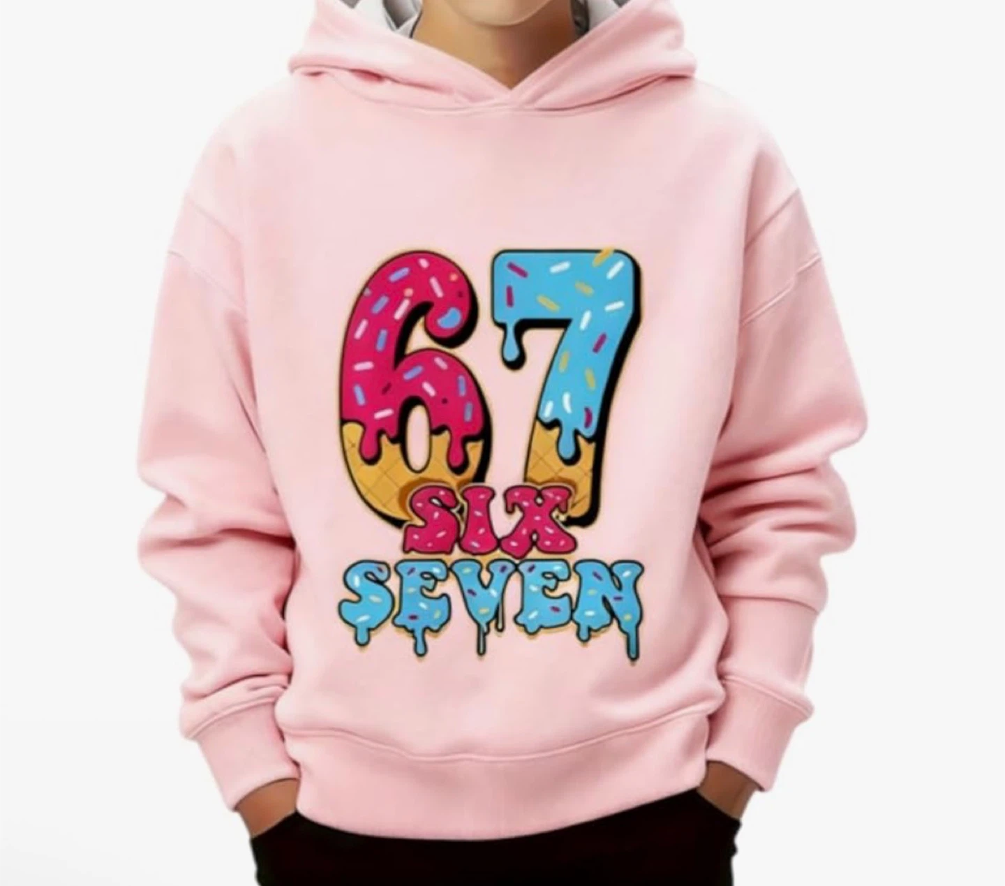 Kids "67 Six Seven" Hoodie and Sweatpants Set - photo 3