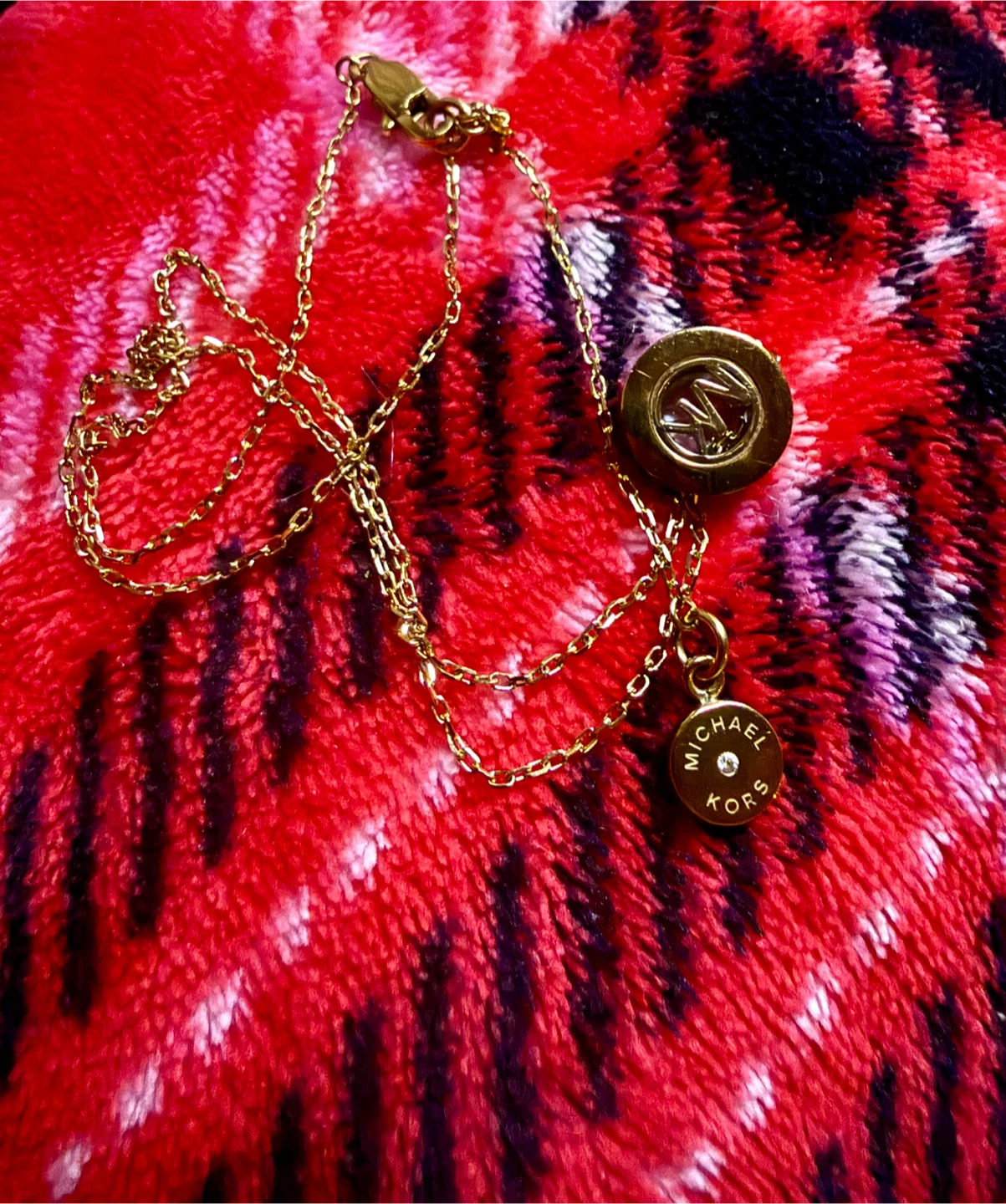 Michael Kors Gold Tone Necklace with Crystal Accent - photo 2
