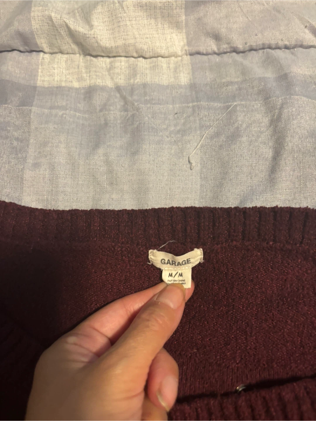 Garage Burgundy Sweater - Size M - photo 2