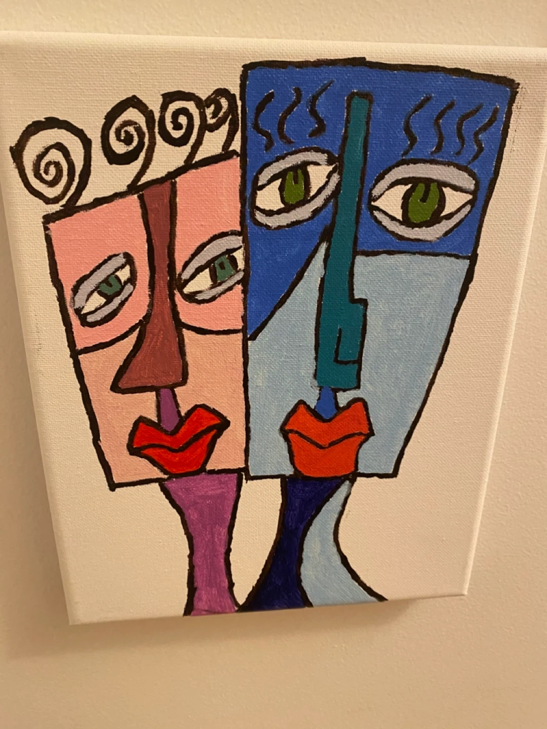 Abstract Faces Canvas Art