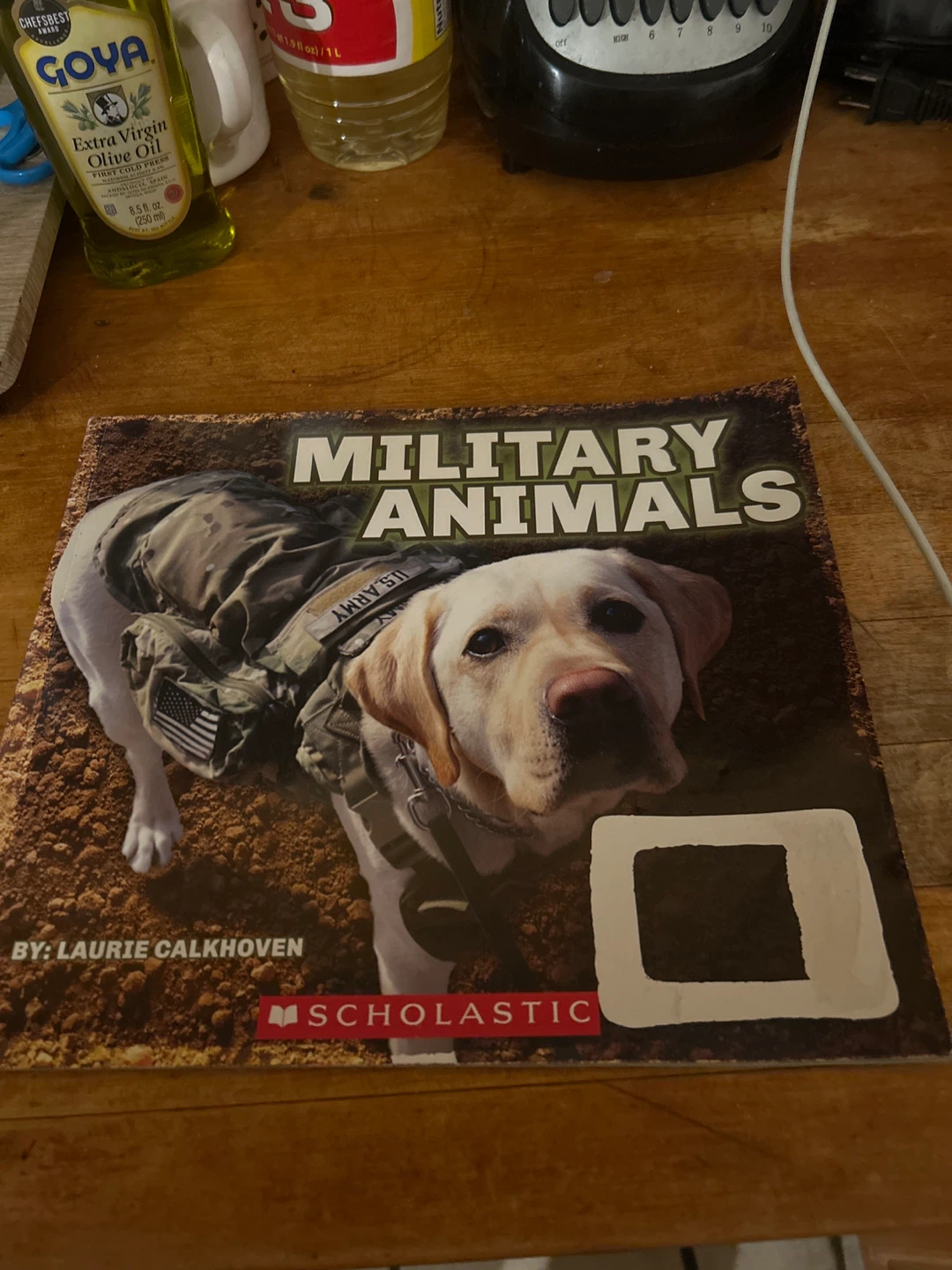 Military Animals by Laurie Calkhoven Scholastic Book
