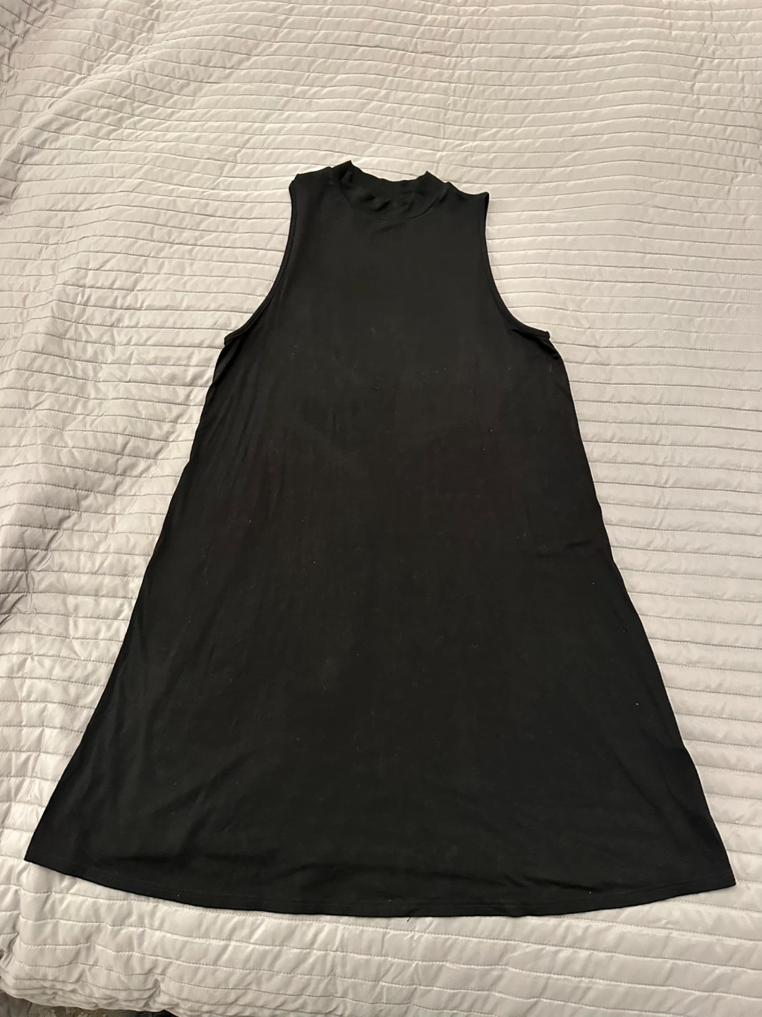 Black Sleeveless Mock Neck Dress by Topshop - photo 2