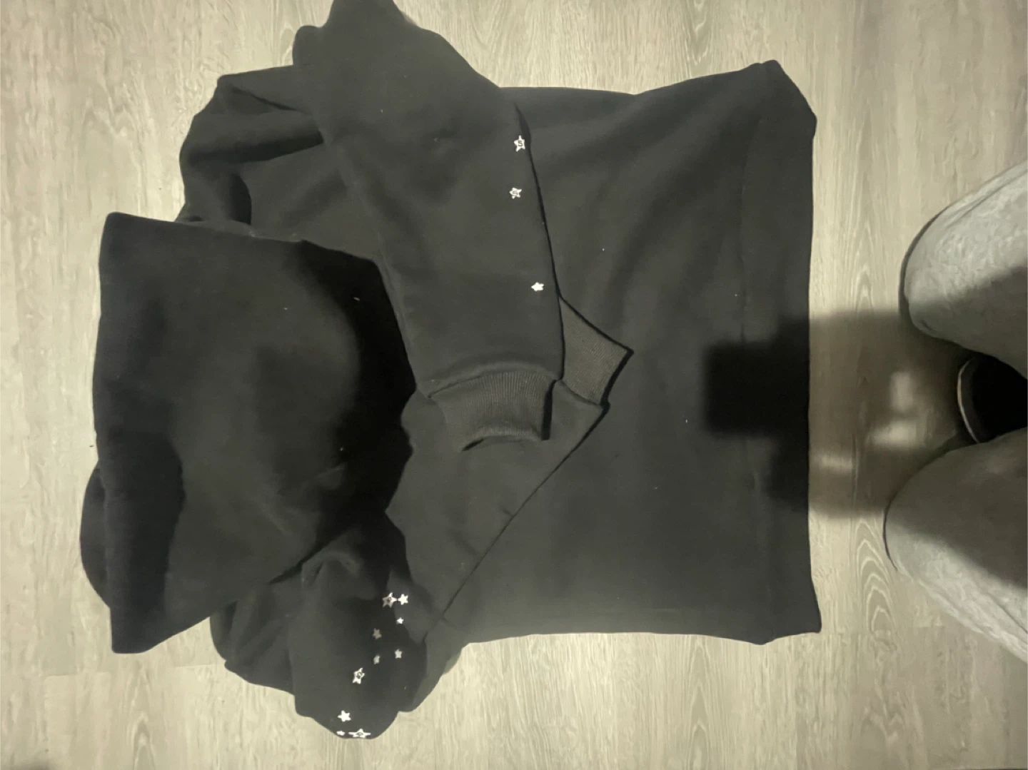 Sp5der Hoodie Black with Spider Web Graphic - photo 4