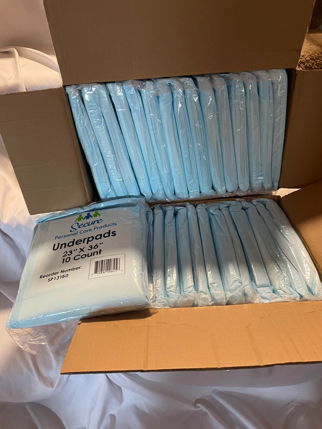Secure Underpads - 30 packs 10 Count puppy pee pads