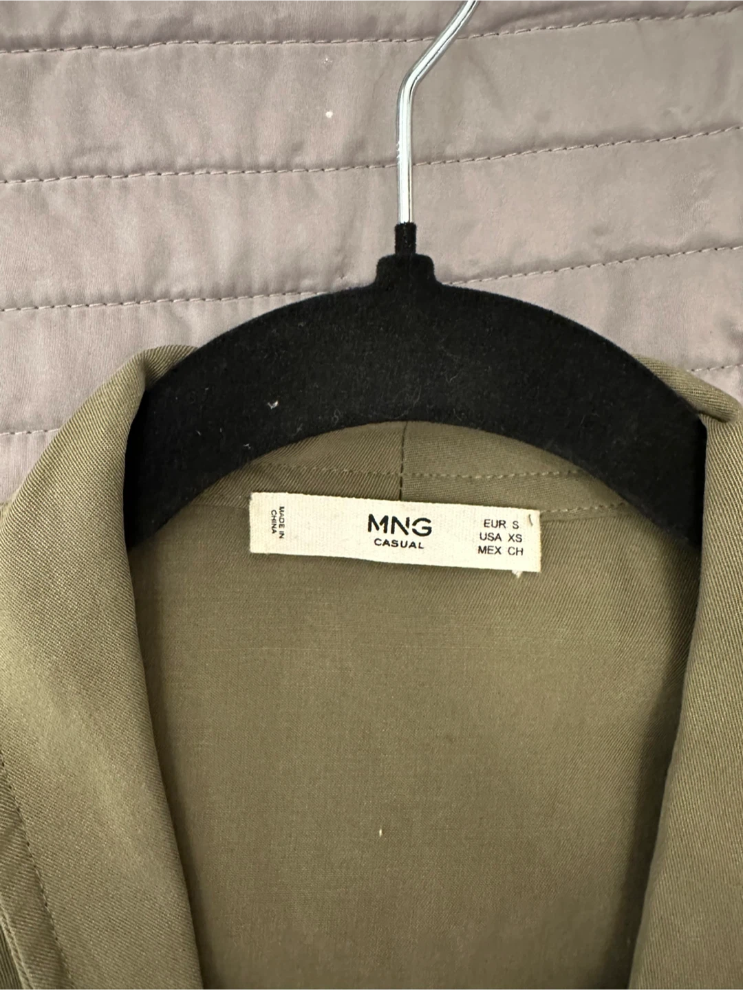 MNG Olive Green Lightweight Trench Coat - photo 4