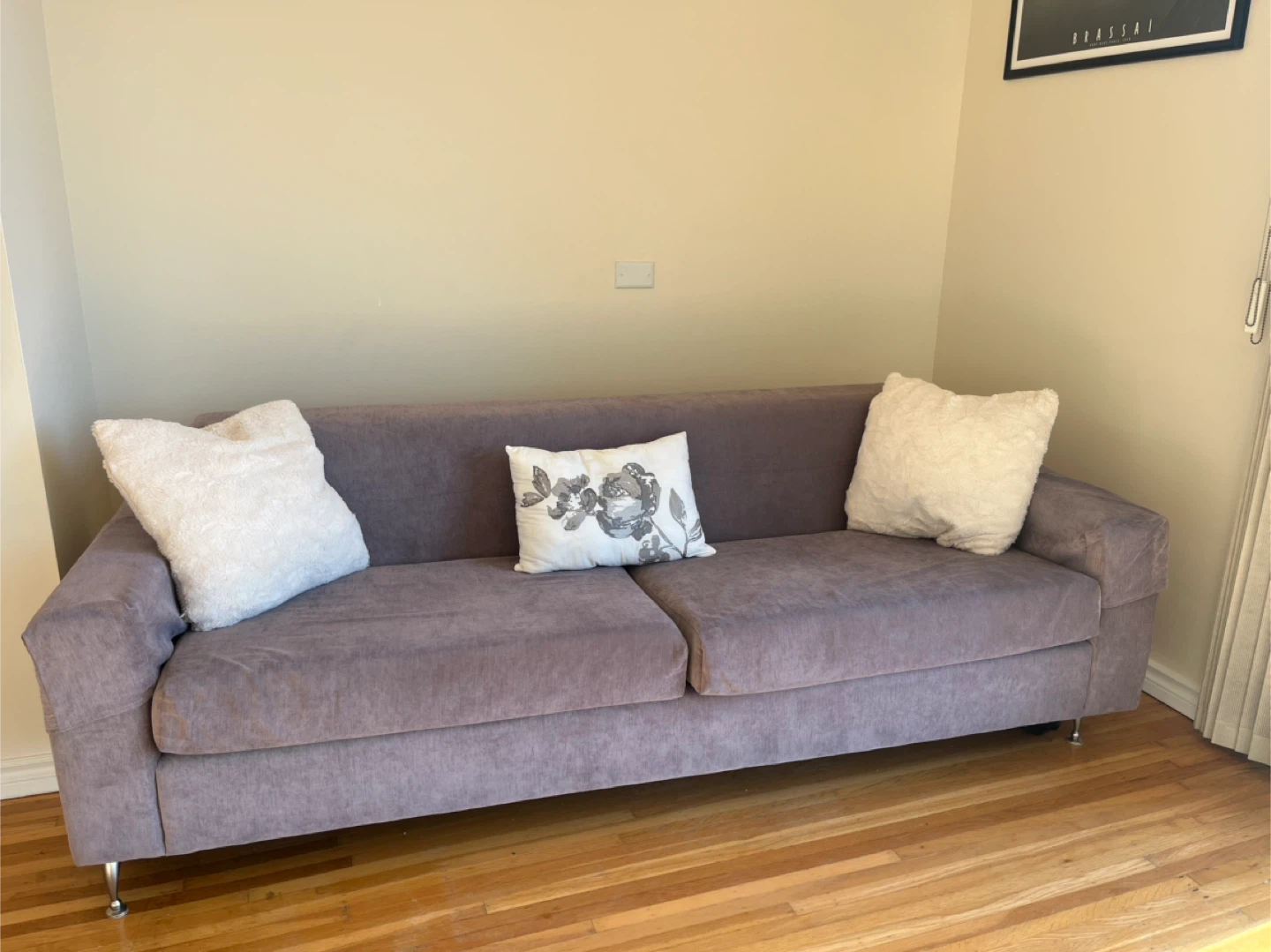 Soft Grey Living Room Sofa - photo 3