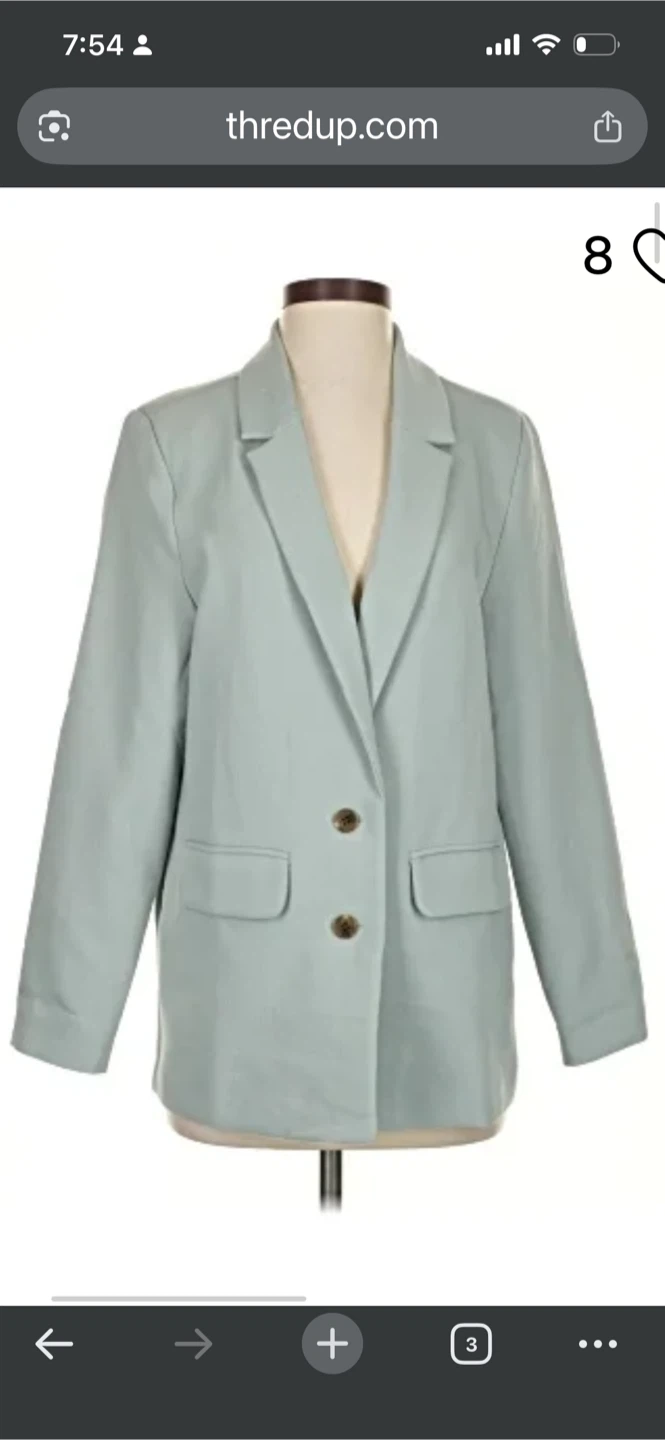 Old Navy Petite L Blazer mint color