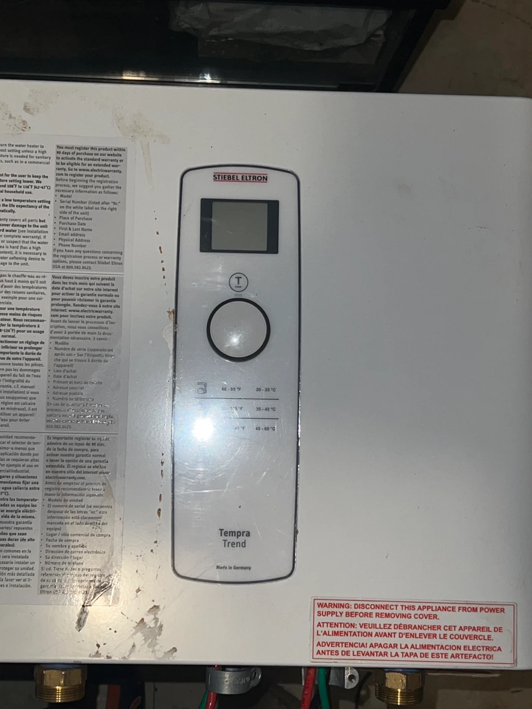 Stiebel Eltron Tempra Trend Water Heater