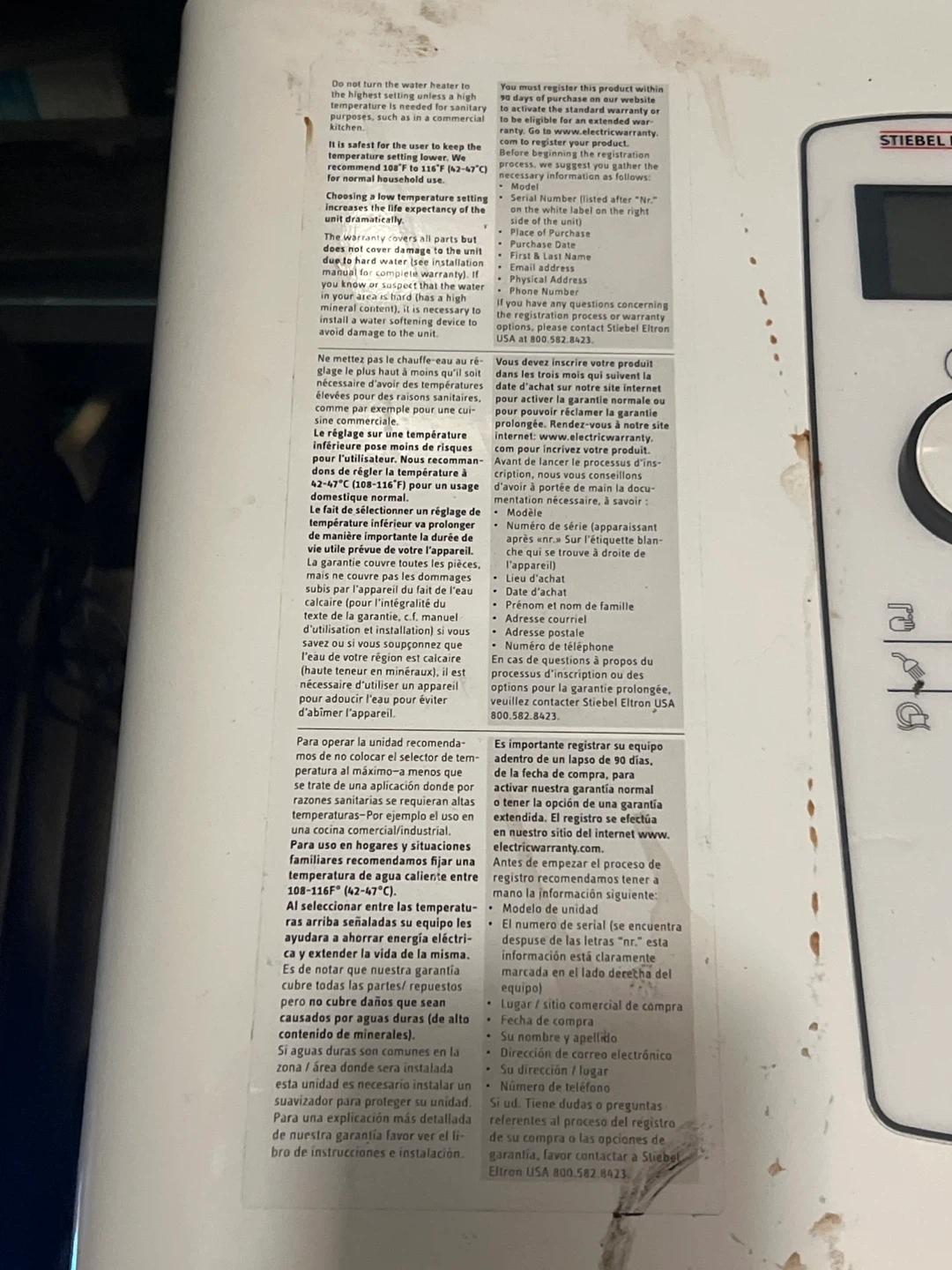 Stiebel Eltron Tempra Trend Water Heater - photo 5