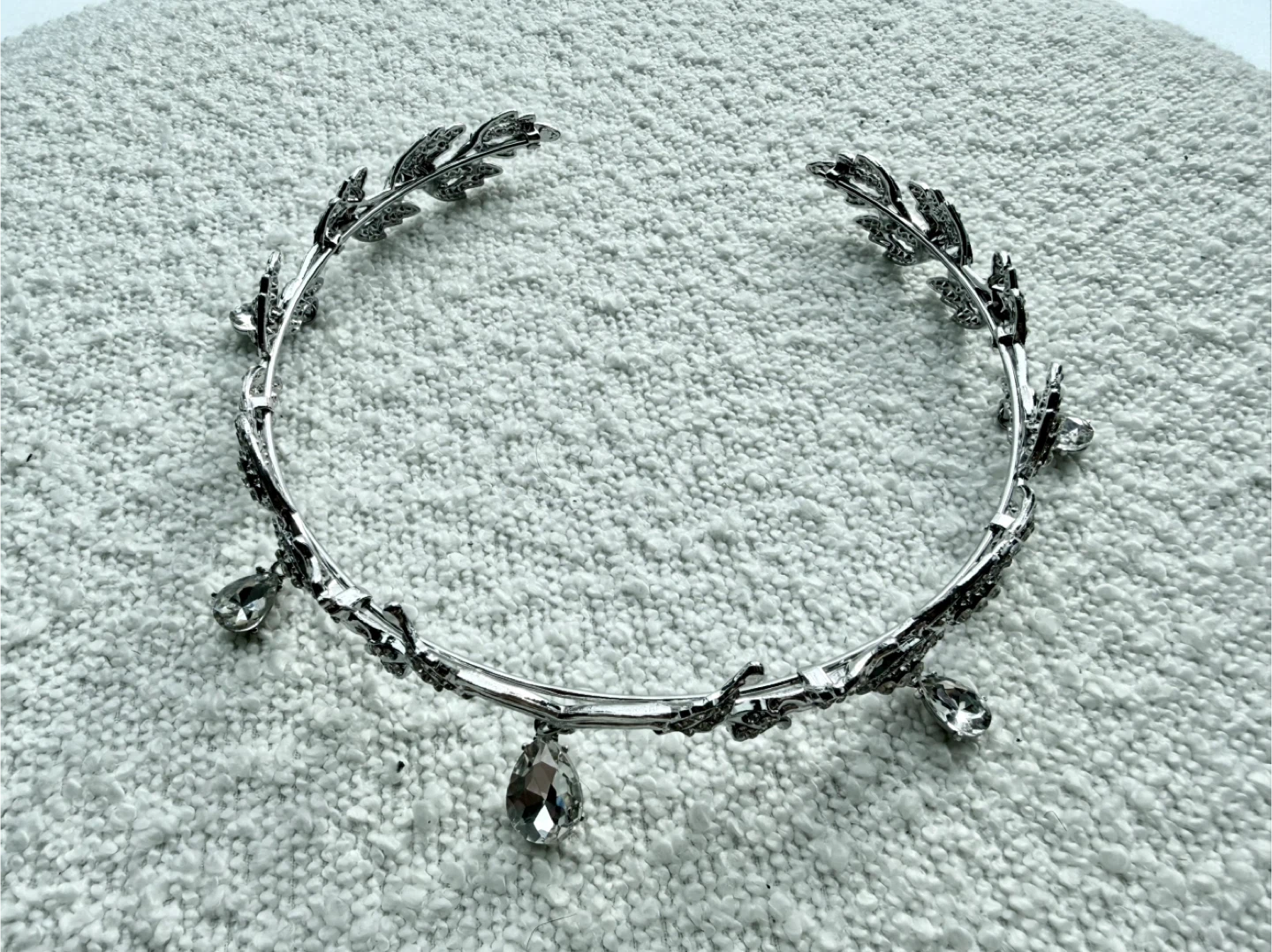 Sinide Crystal Flower Bridal Headpieces Forehead Band Dangle - photo 5