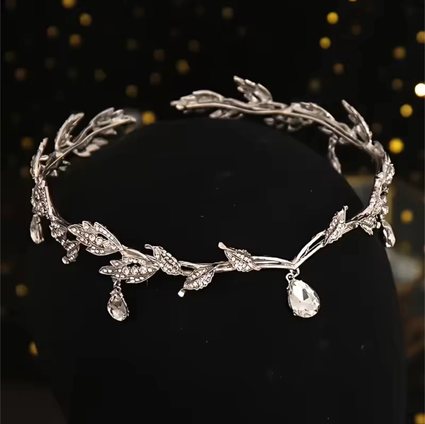 Sinide Crystal Flower Bridal Headpieces Forehead Band Dangle