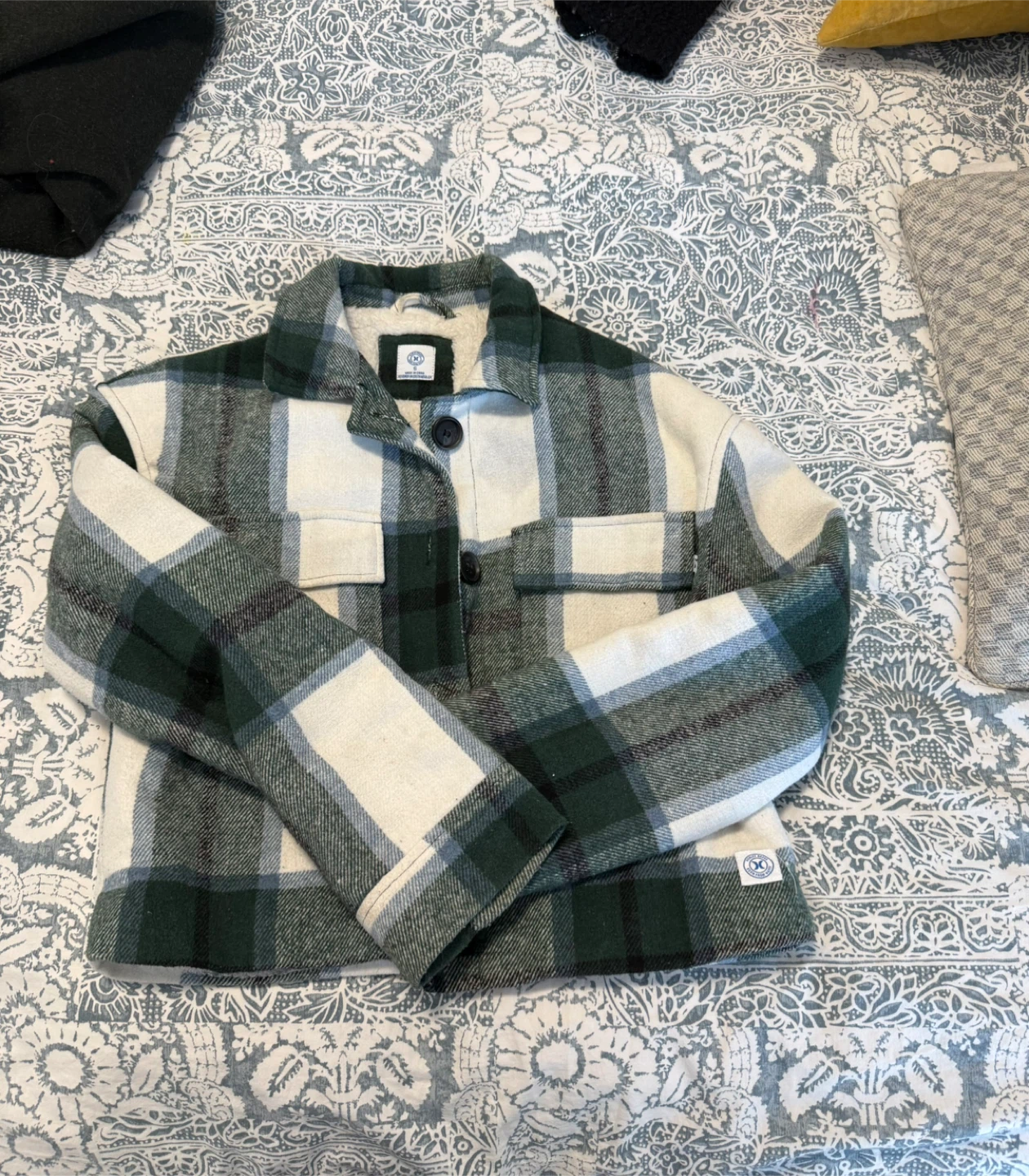 Women's Plaid Sherpa Lined Shacket