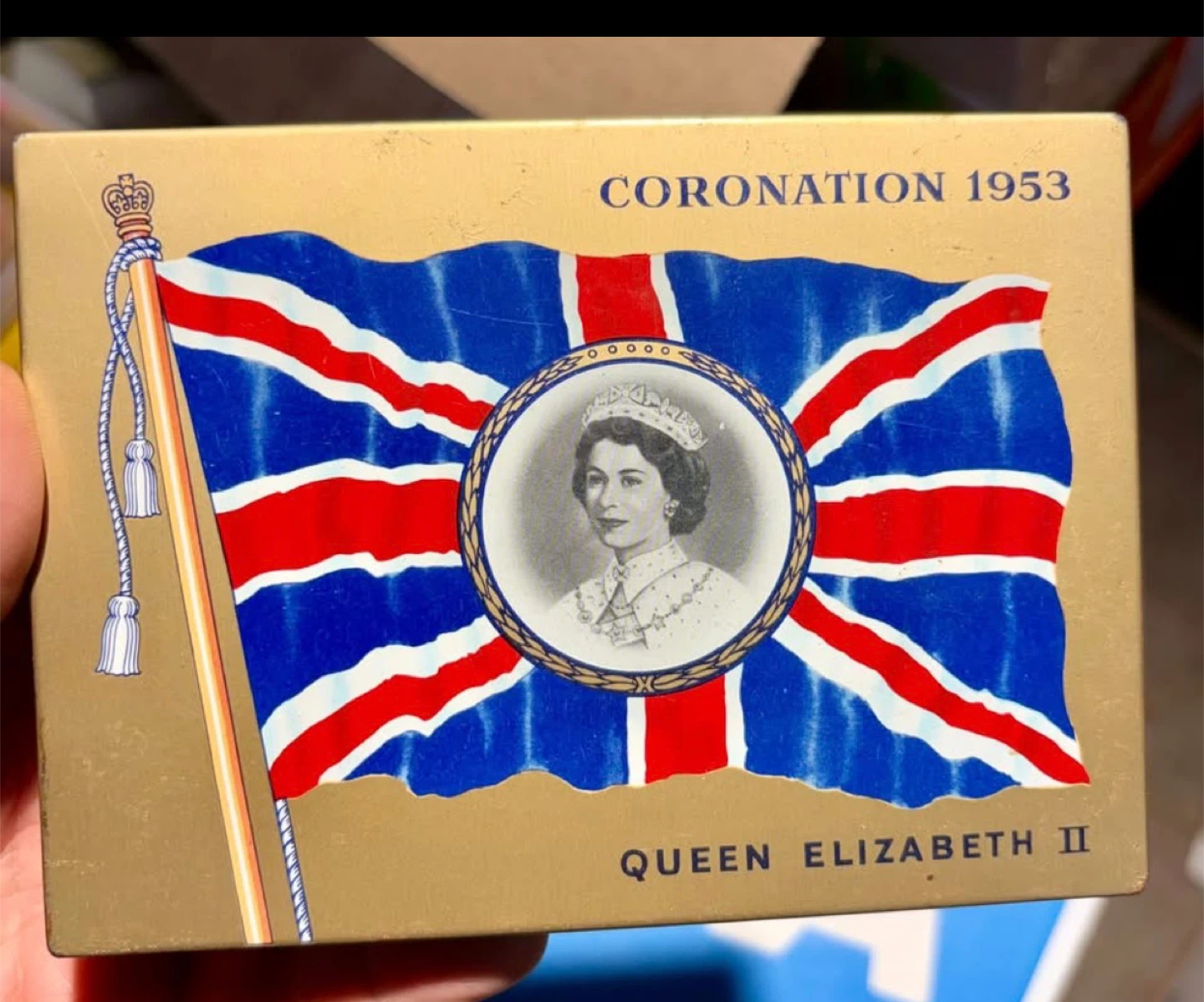 Vintage Antique Macdonald's Export Coronation 1953 Cigarette Tin