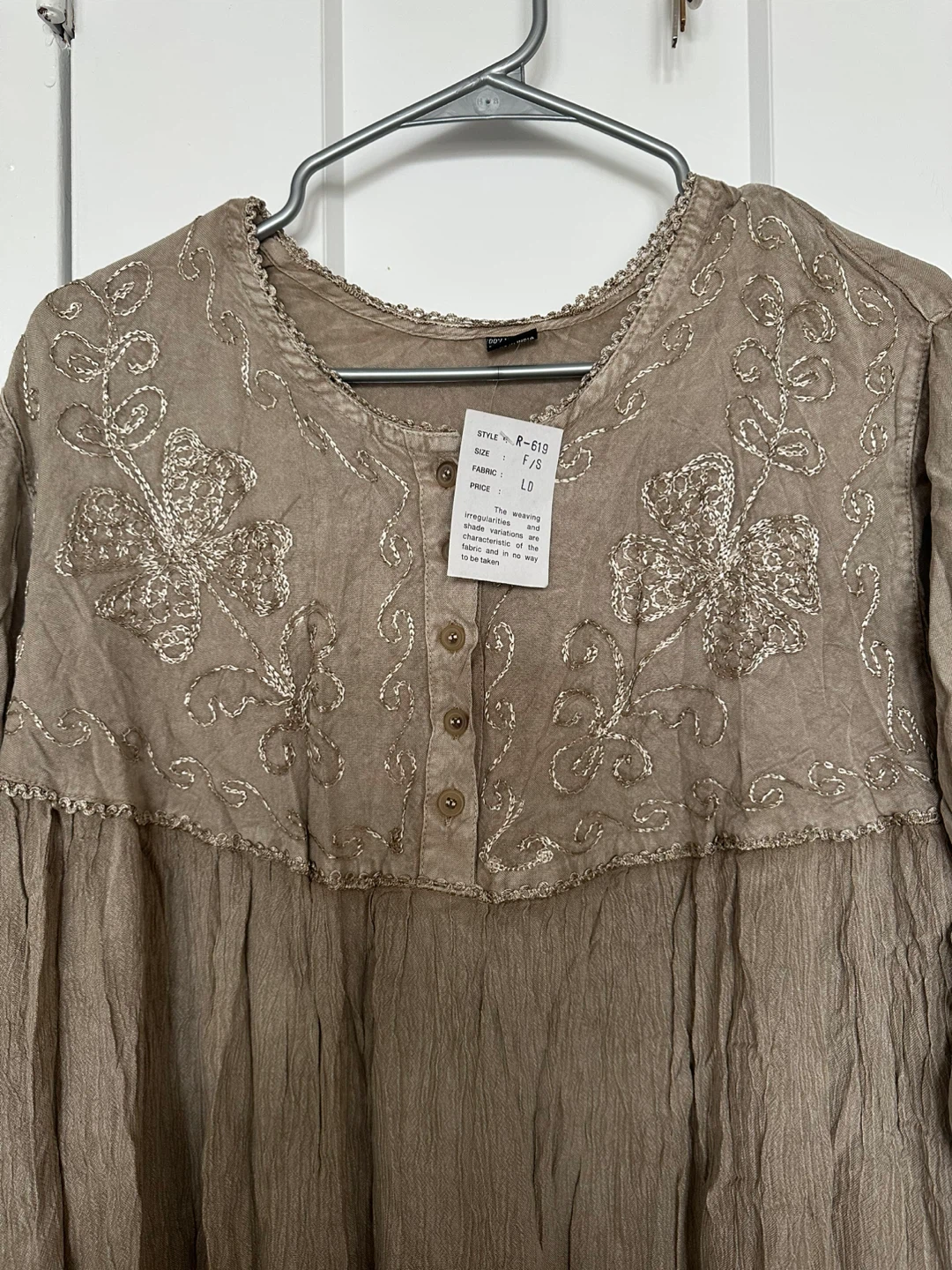 Embroidered Tunic Dress