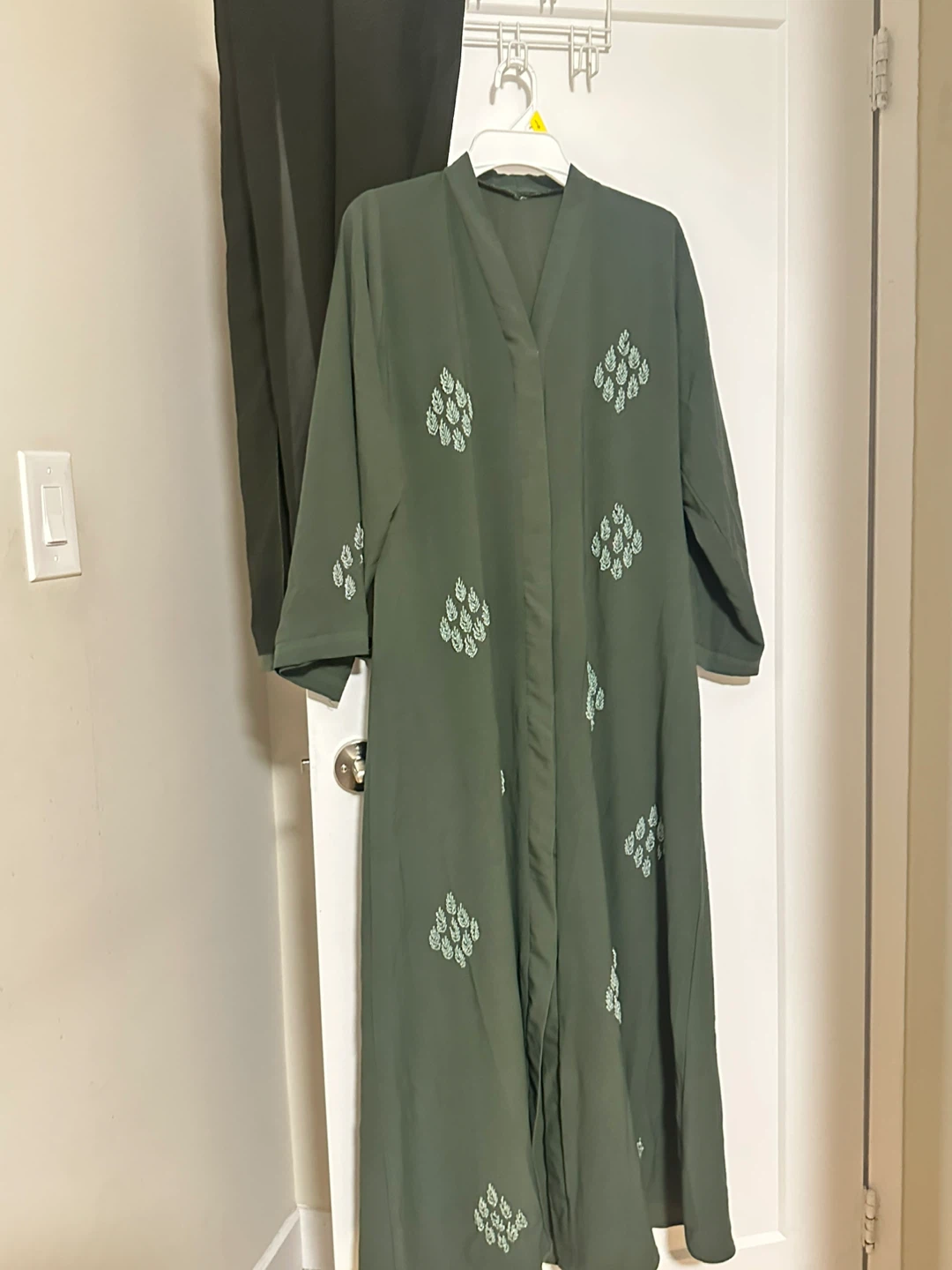 Green Abaya with Embellishment