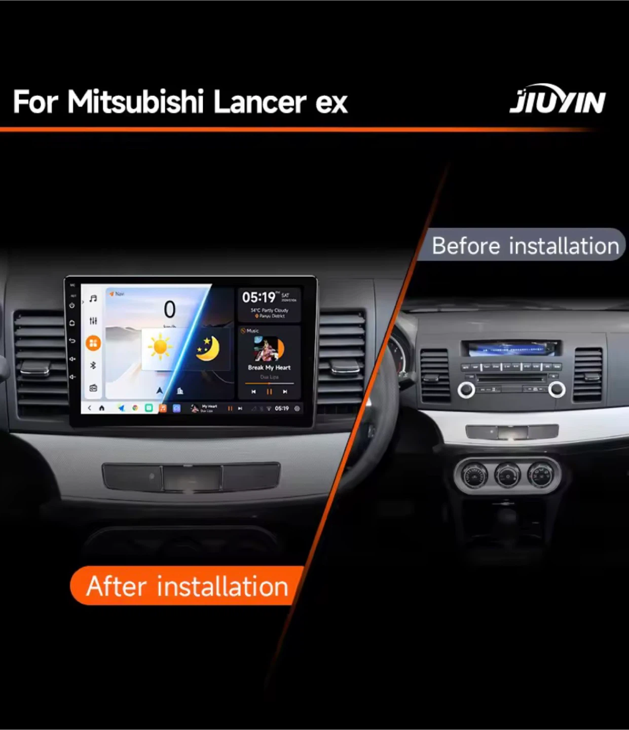 JIUYIN Android Car Mitsubishi Lancer 2007-2017 6GRAM-128ROM - photo 3