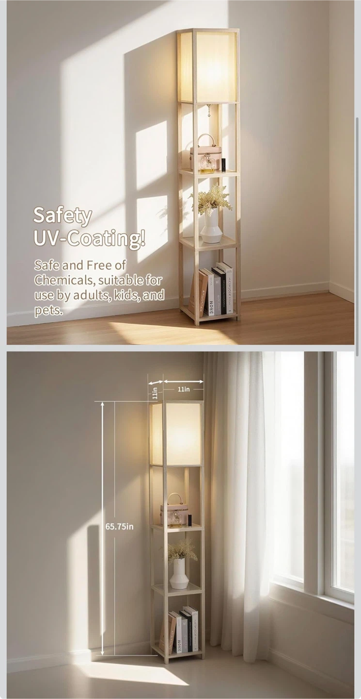 Standing Shelf Floor Lamp