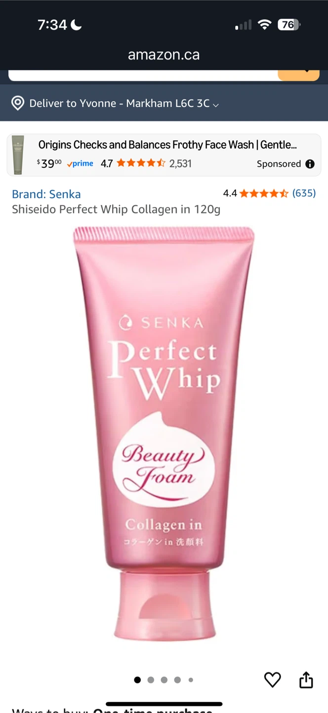 Senka Perfect Whip Cleanser - Used