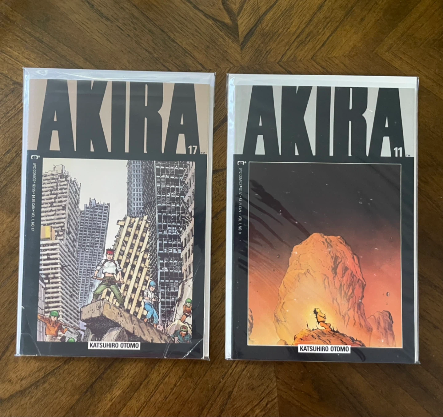 Akira Comic Books Vol. 11 and 17