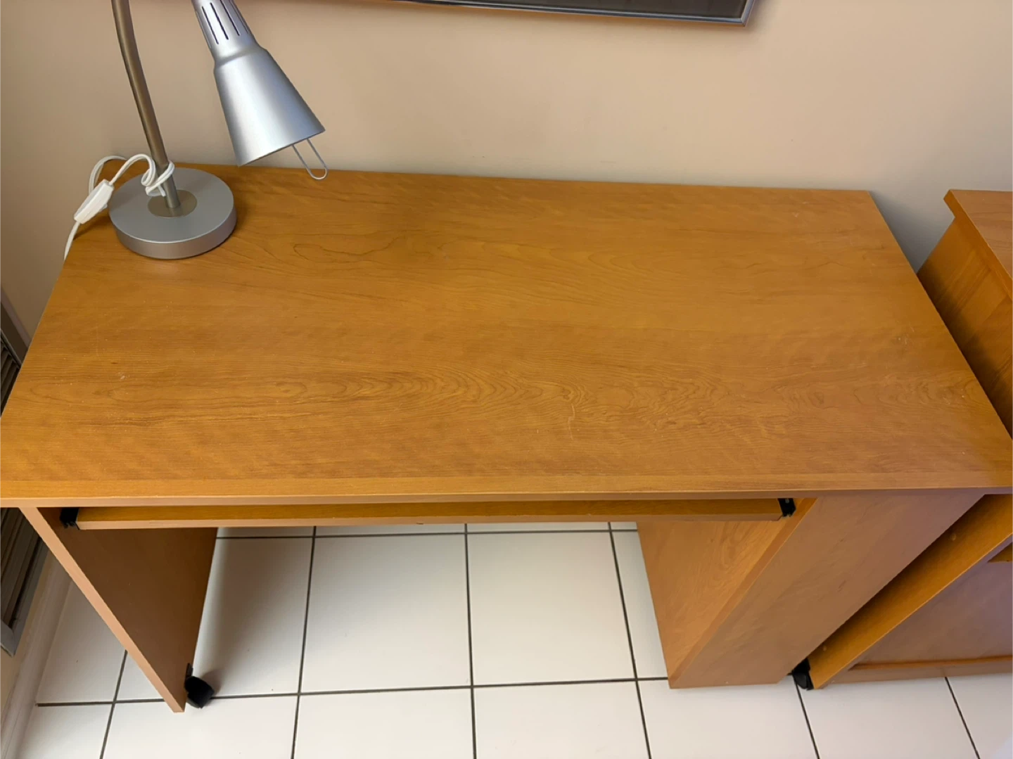 Wooden Desk with Storage Unit - photo 2