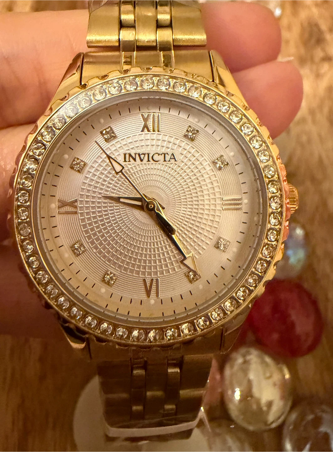 Invicta Women's Gold Tone Crystal Bezel 33 mm Watch - photo 4