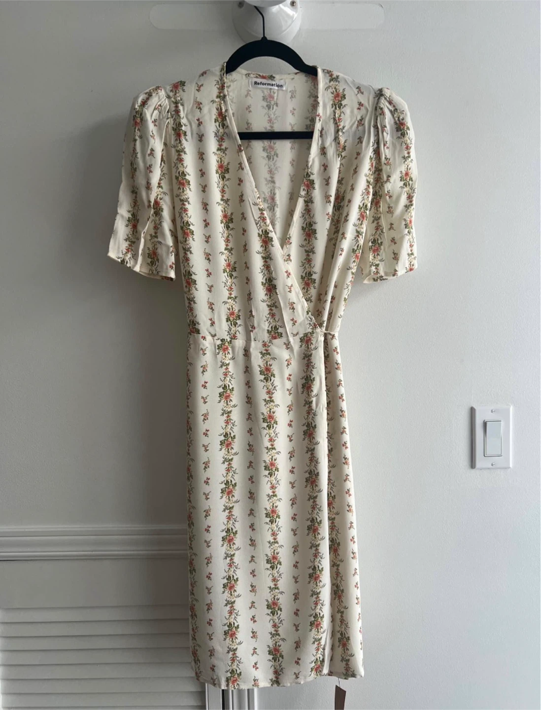 Reformation Floral Wrap Dress (new with tags) - photo 3
