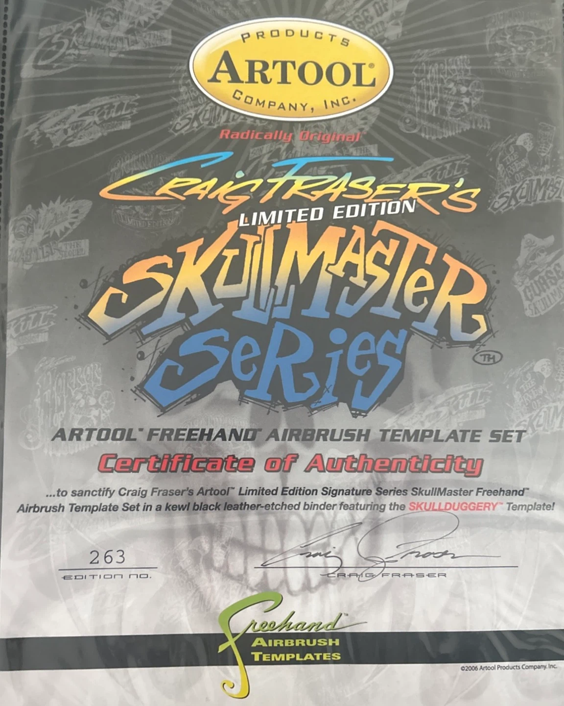 Artool SkullDuggery Craig Fraser Limited Edition Airbrush Set - photo 2