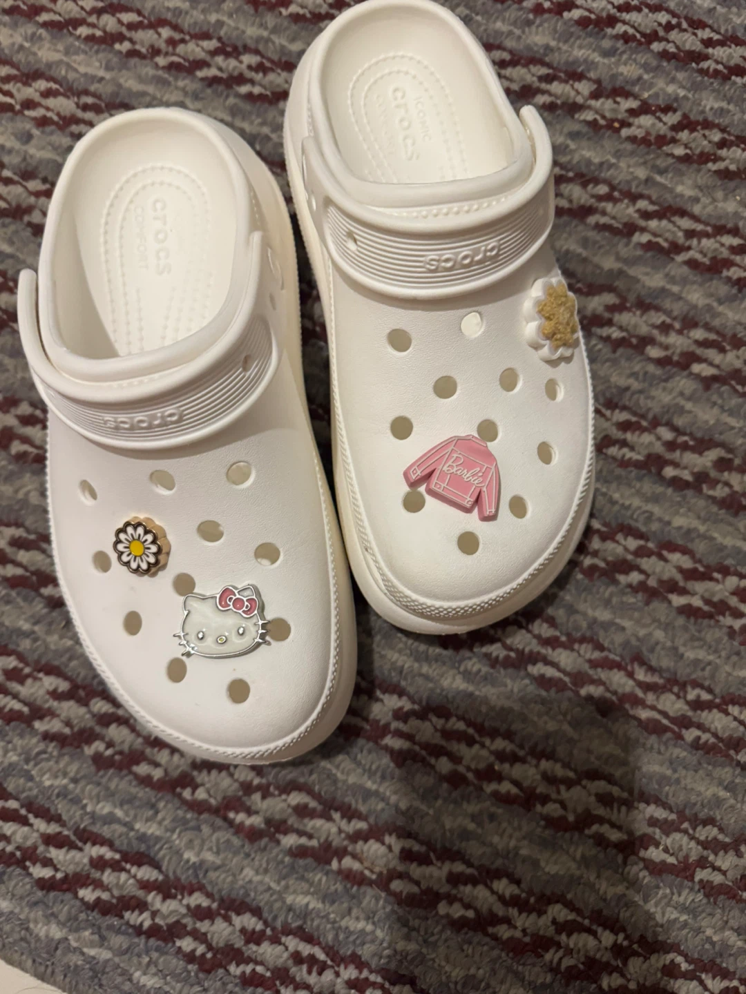 platform White Crocs with Jibbitz - photo 2