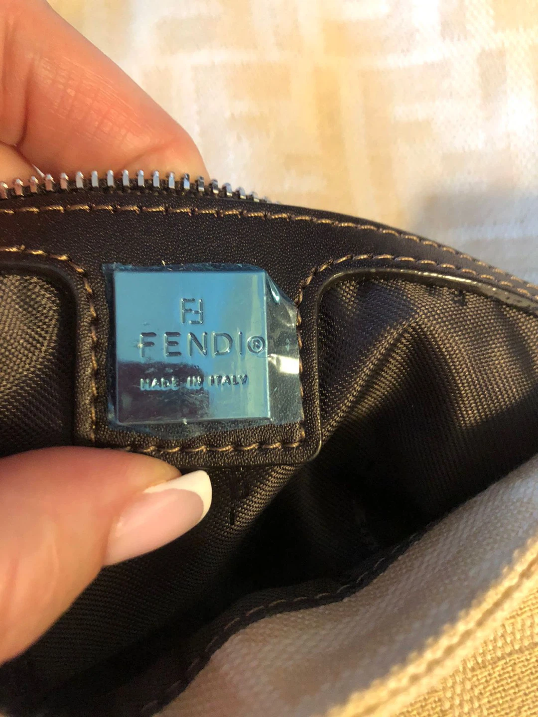 Fendi Zucca Canvas Baguette Bag with Strap - photo 2