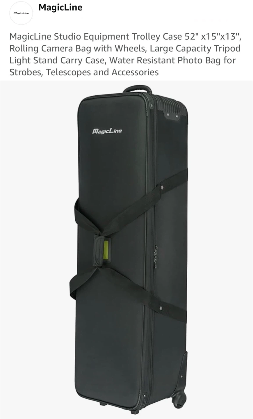 MagicLine Studio Equipment Rolling Trolley Case 52" - photo 2