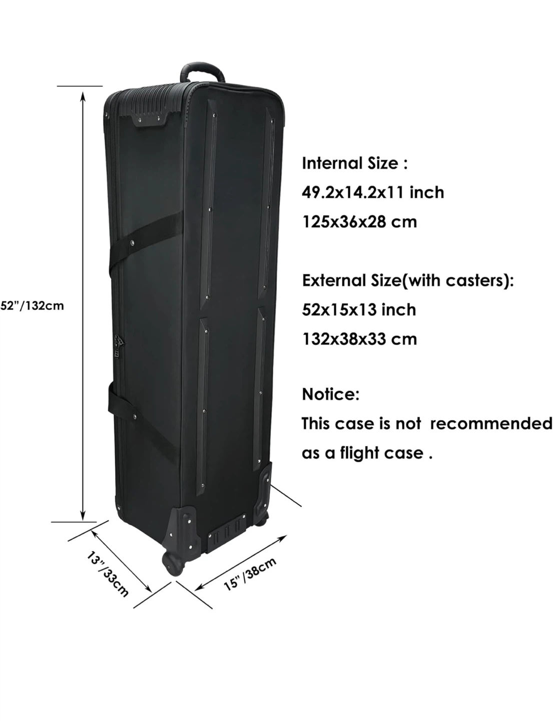 MagicLine Studio Equipment Rolling Trolley Case 52" - photo 3