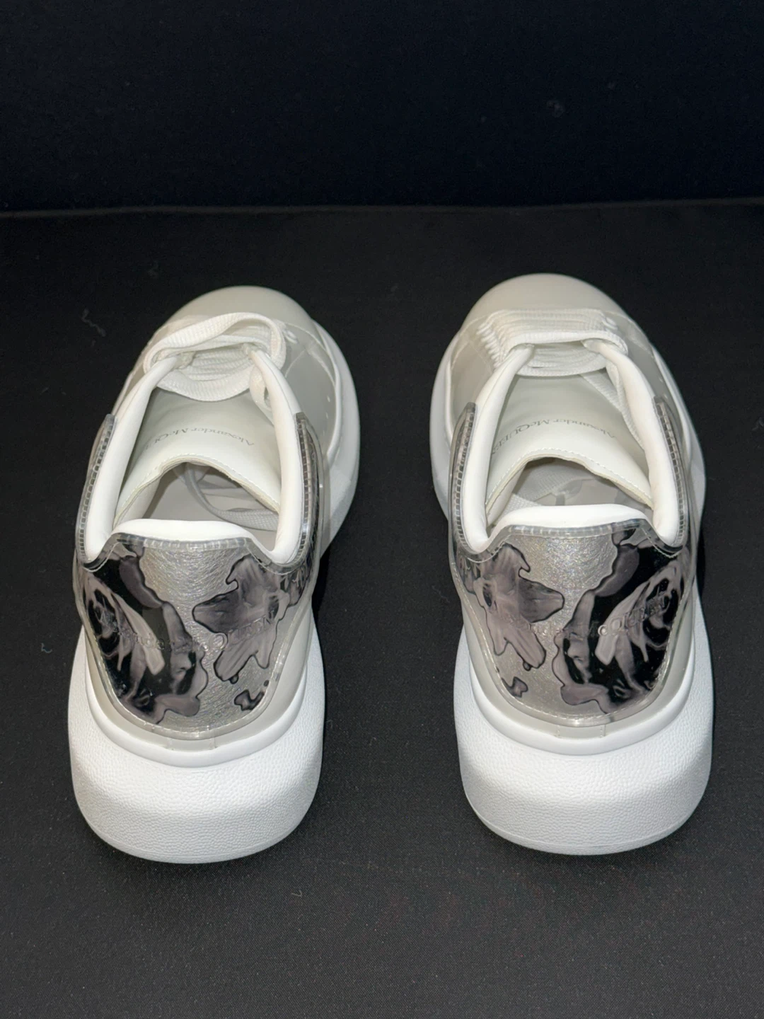 Alexander McQueen Oversized Larry Wax Floral Sneakers EU 42