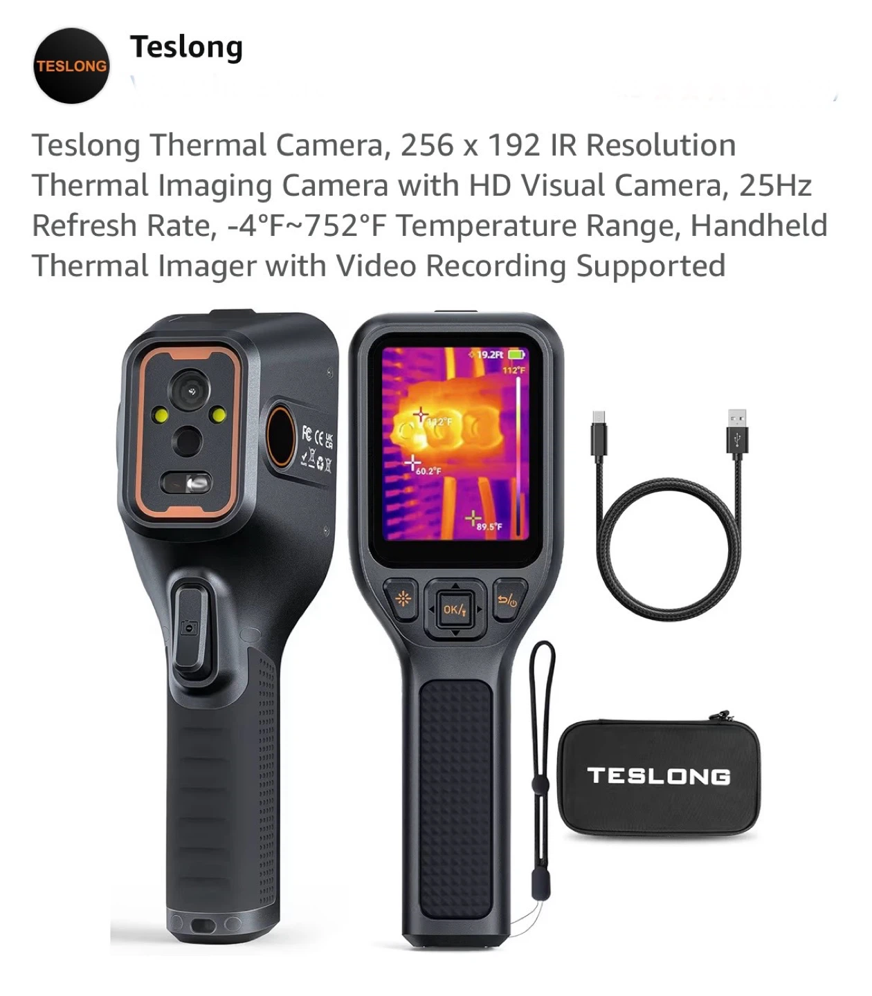 Teslong Thermal Imaging Camera with HD Visual Camera