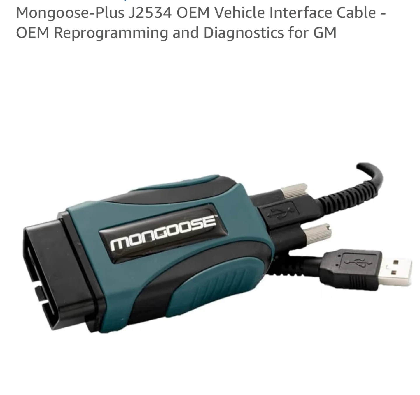 Mongoose-Plus J2534 OEM Vehicle Interface Cable