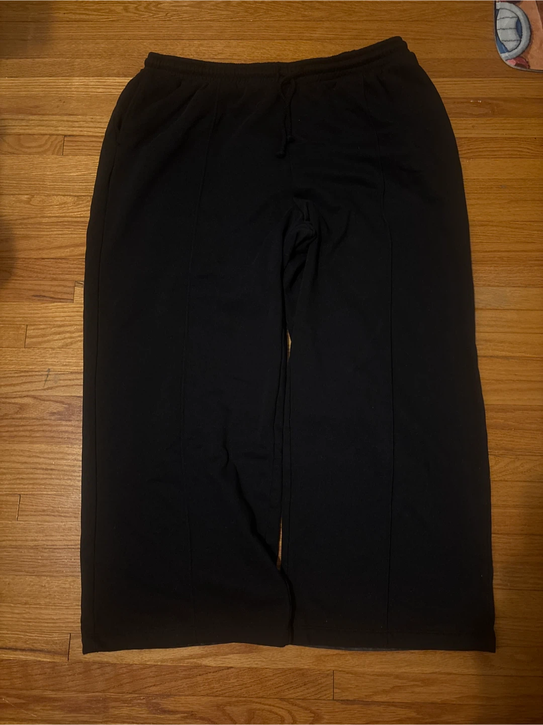 Black Wide-Leg Sweatpants H&M