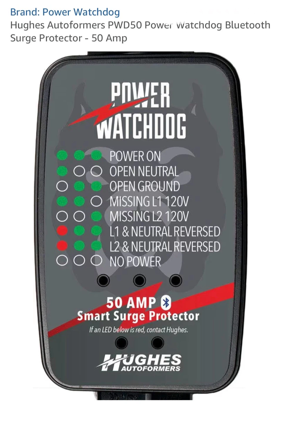 Power Watchdog PWD50 Bluetooth Smart Surge Protector - 50 Amp - photo 2