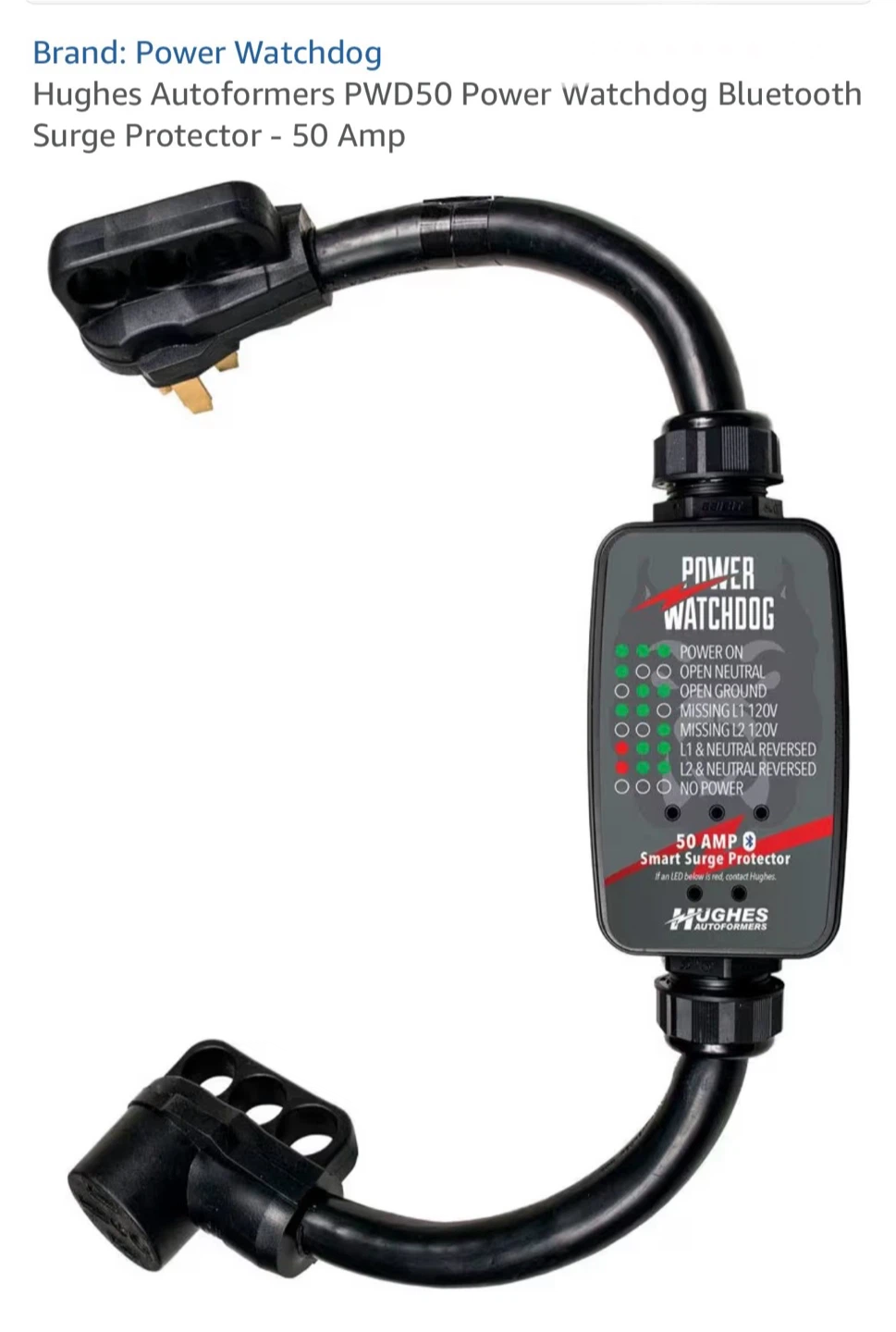 Power Watchdog PWD50 Bluetooth Smart Surge Protector - 50 Amp