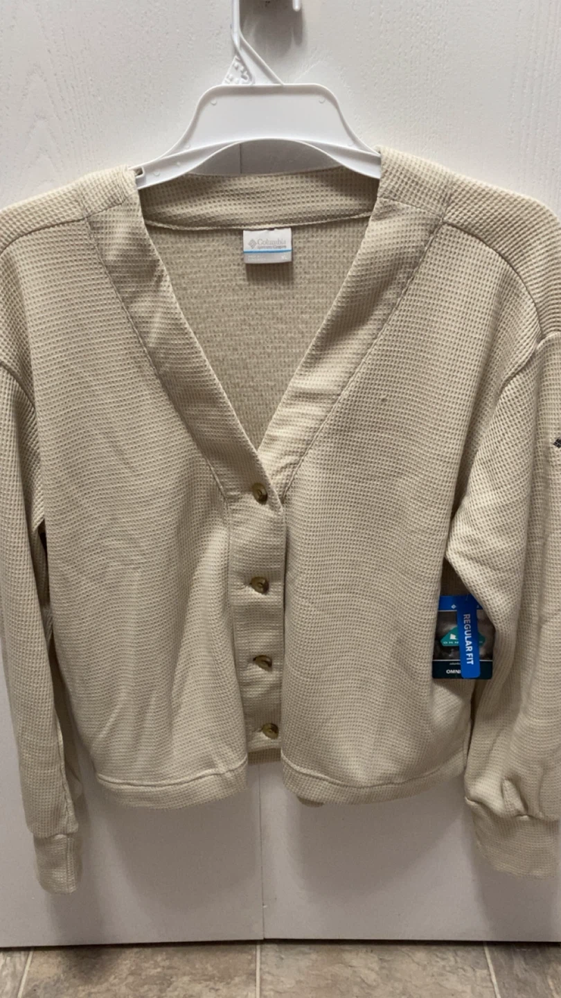 Columbia Holly Hideaway Waffle Cardigan XL/TG