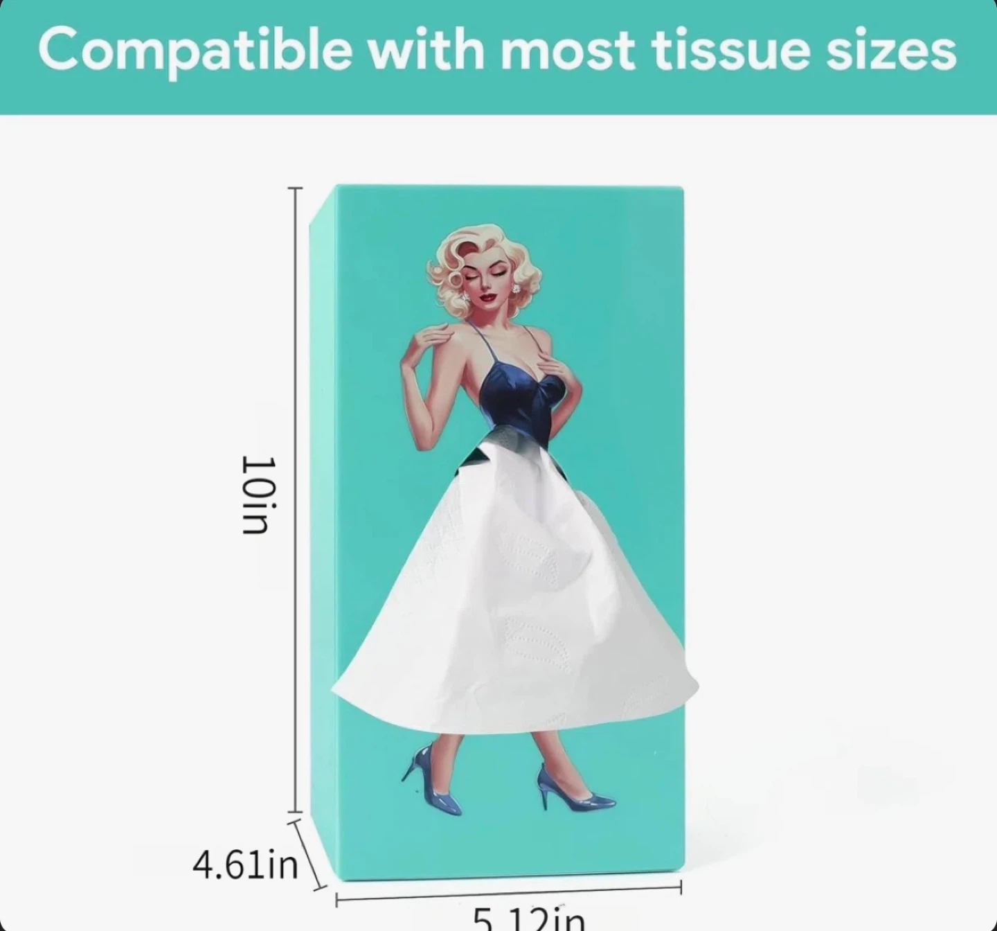 Creative Tissue Box Holder with Marilyn Monroe Design - photo 2