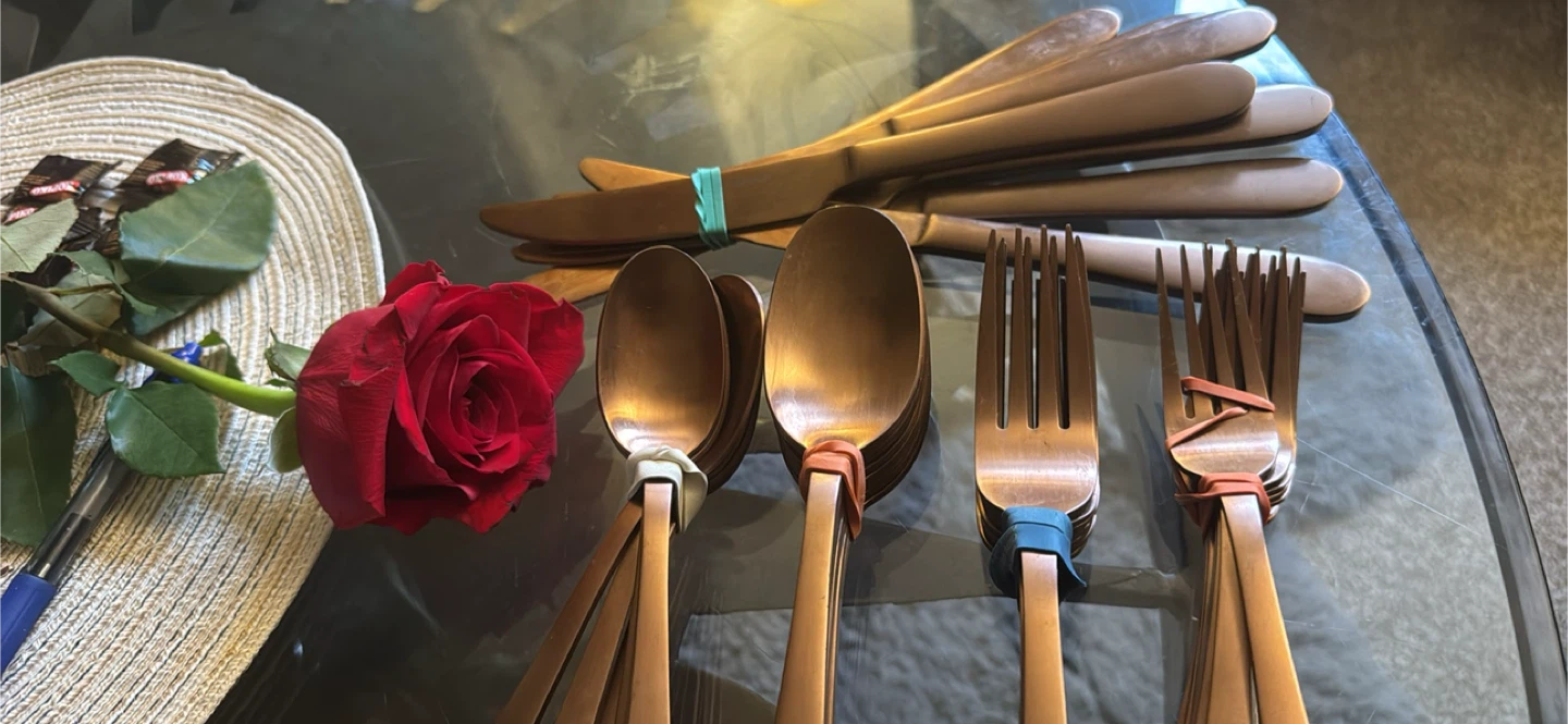 Bronze Cutlery Set - Knives, Forks, Spoons - photo 2