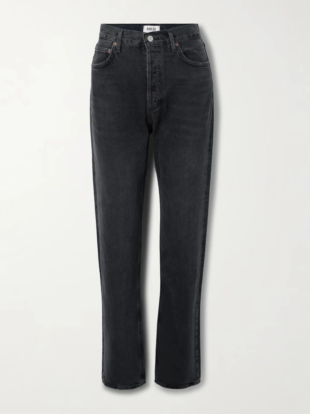 NEW! AGOLDE '90s Pinch Waist Long high-rise straight-leg jeans