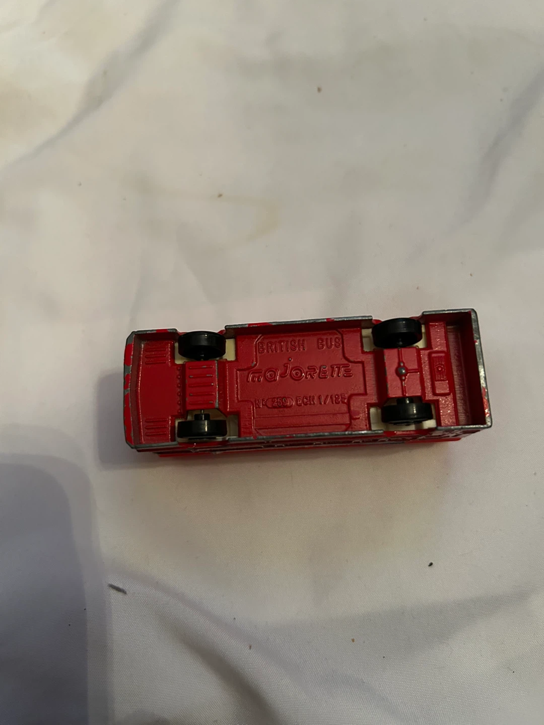 Vintage Majorette British Bus Toy - Red - photo 5