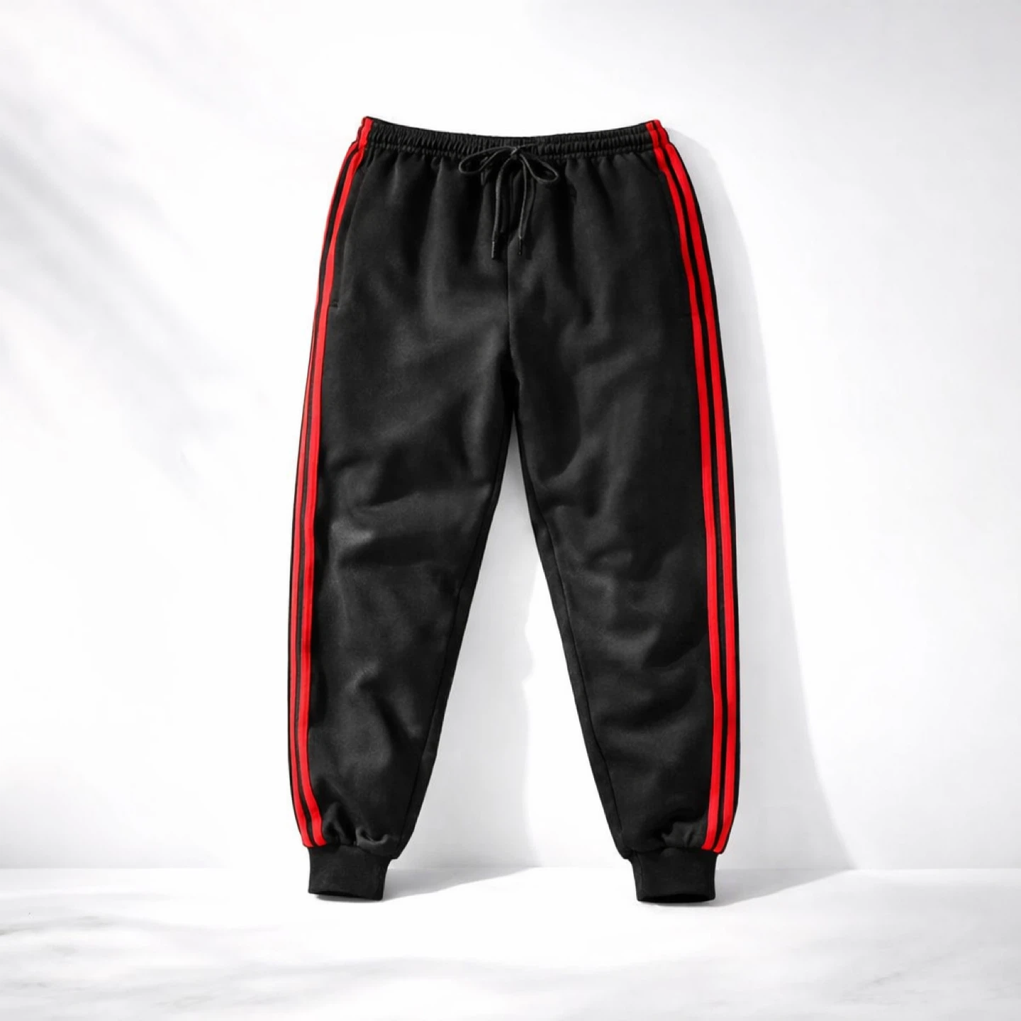 Men's Track Pants with Red Stripes - photo 2