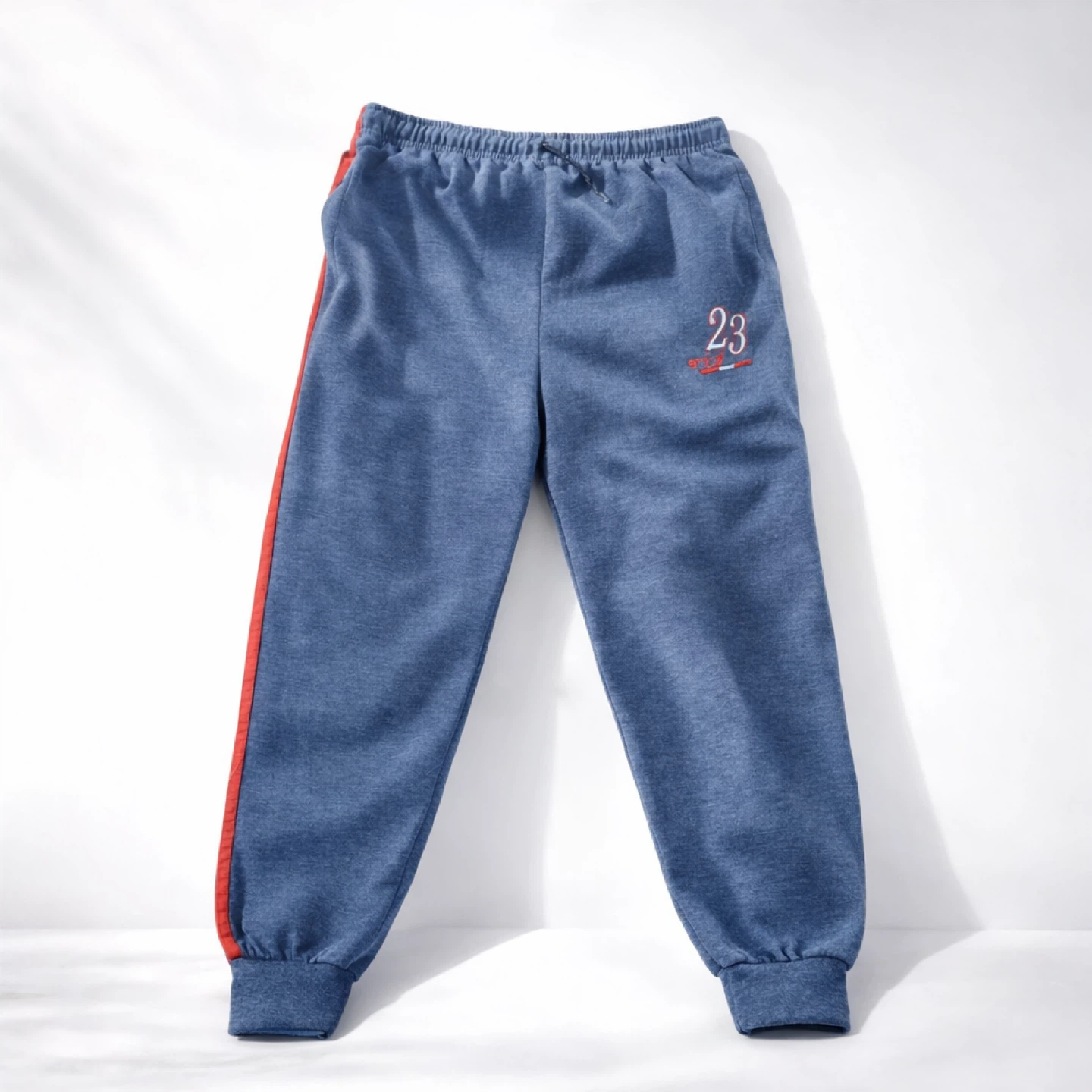 Men's Track Pants with Red Stripes