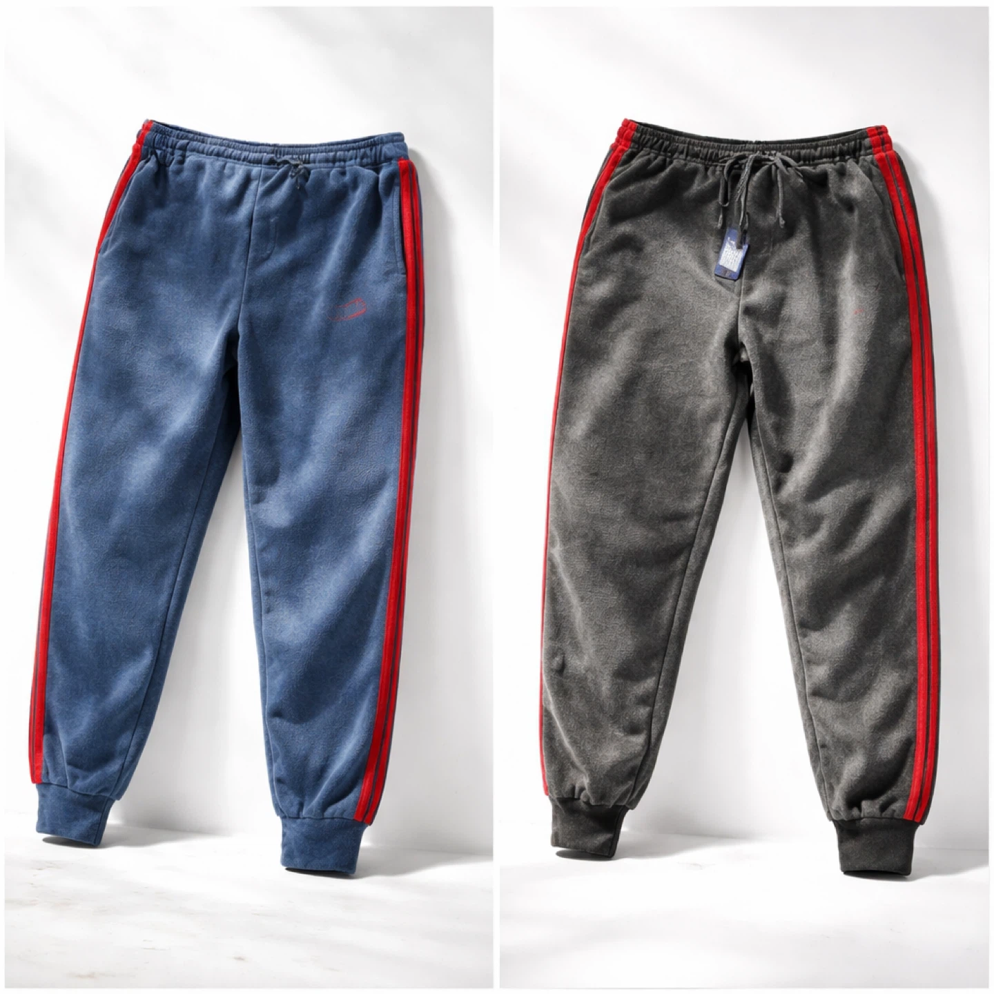 Men's Track Pants with Red Stripes - photo 3
